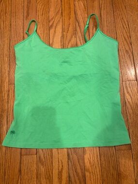 Lilly Pulitzer Vintage Large Green Slim Strap tank